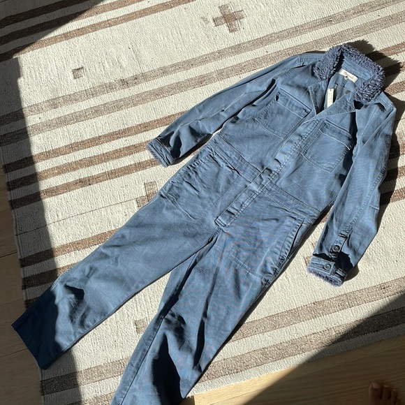 Madewell indigo Sherpa coveralls, NWT! - Picture 4 of 5